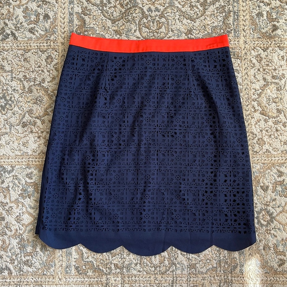 Laser cut pencil skirt